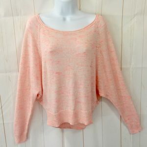 AEO Space Dyed Knit Slouchy Crop Sweater